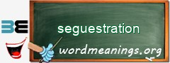 WordMeaning blackboard for seguestration